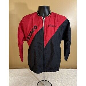 Vtg 90s Winning Moves Texaco Robert Yates Racing USA Made 2Sided Jacket Teens L